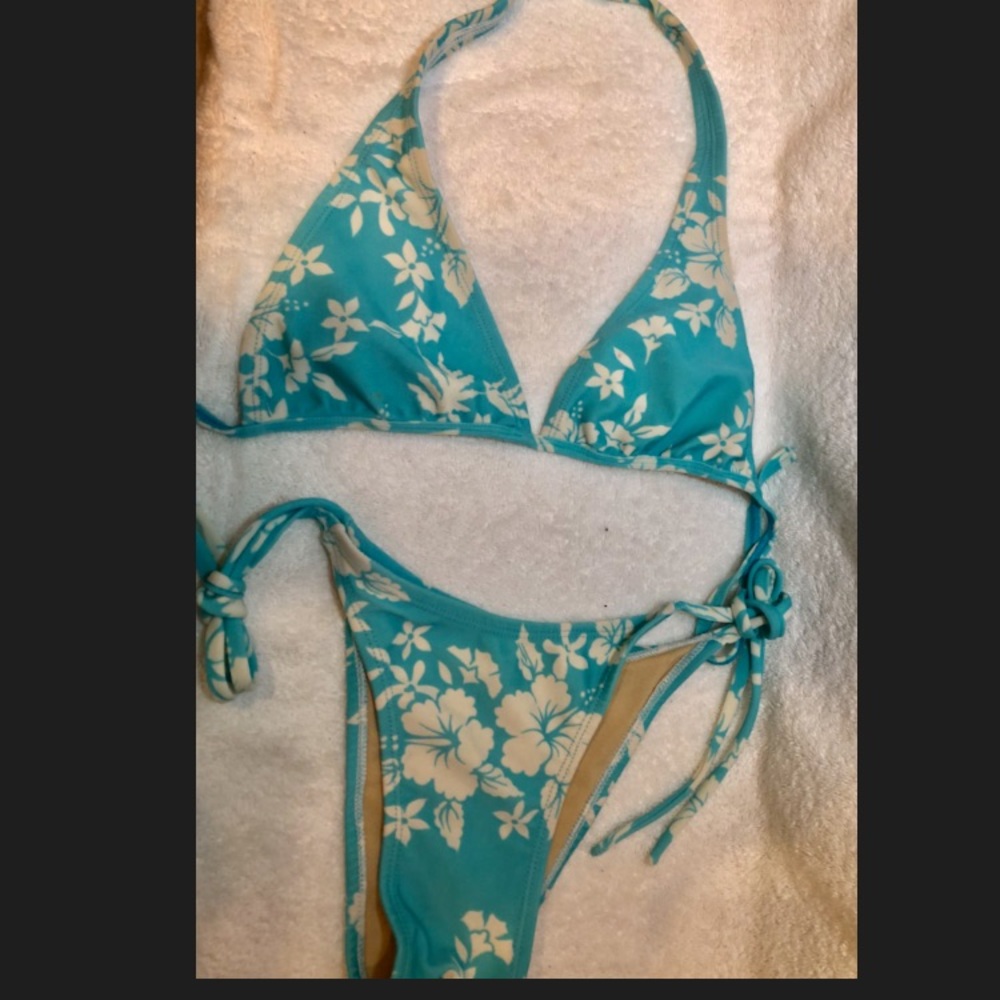 Bikini with Brazilian style bottoms.  Custom Made